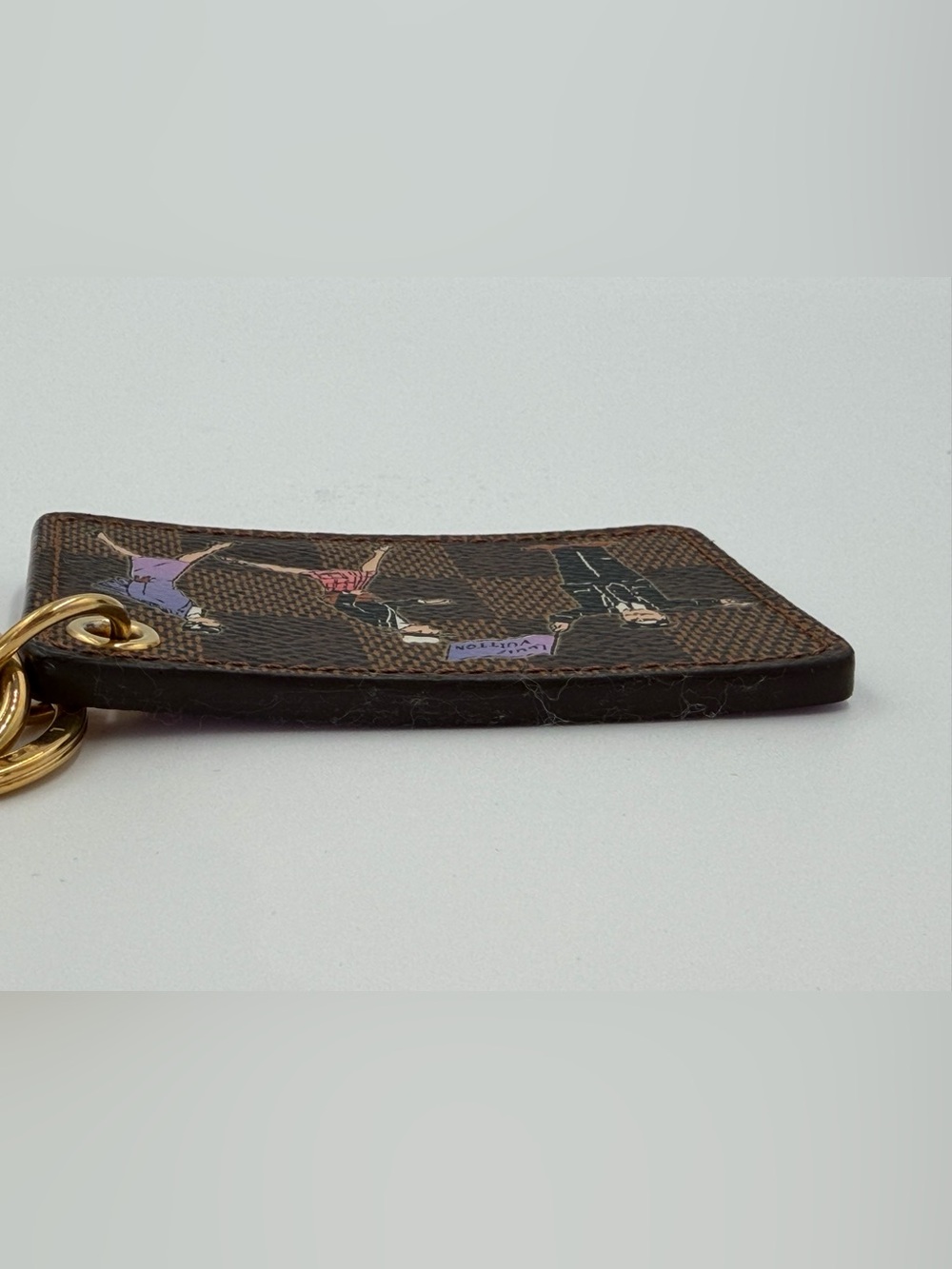 Rare Limited Edition Damier Canvas Illustre Key Holder/Bag Charm Full Set w/COA - Picture 12 of 15